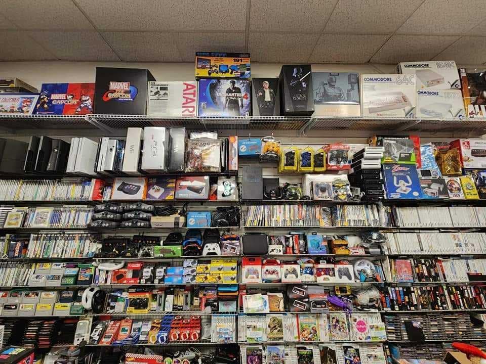 Consoles and systems on the wall