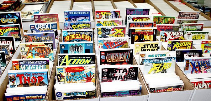 Comic book back issues at M&J